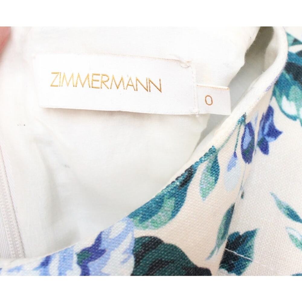Zimmermann Blue Ruffled Fit-and-Flare Sundress - Picture 5 of 5